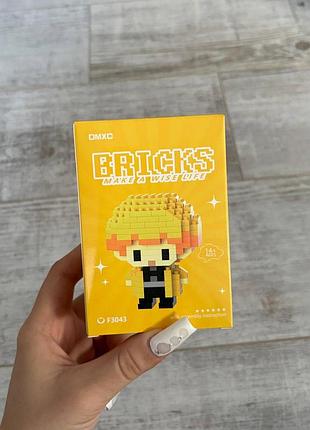 Конструктор мікроблоковий bricks "дзиниця агацума" (zenitsu agatsuma) з аніме "клинок, що розсікає демонів" 201 деталь
