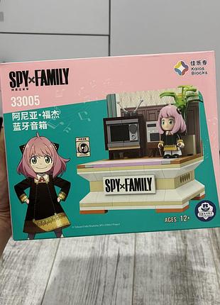 Конструктор kalos blocks spy×family anya forger bluetooth speaker семья шпионов аня форджер(модель 33005)