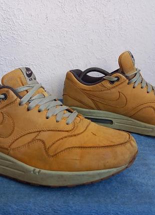Кросівки чоловічи шкіряні nike air max 1 ltr premium з знаменитої колекції "wheat pack".