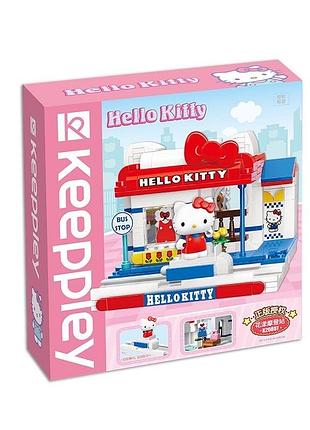 Дитячий конструктор з hello kitty сучасний модний магазин/жд-станція