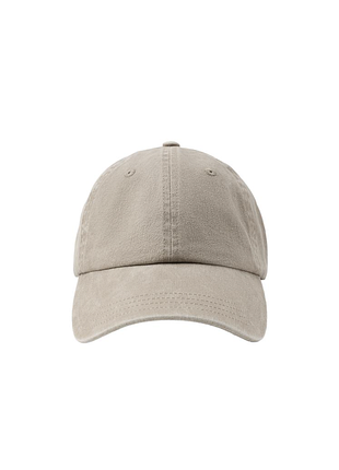 Кепка zara серо-бежевая твил хлопок s-m