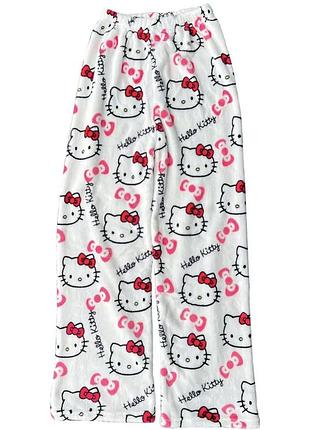 Штаны hello kitty | белые штаны хелоу китти