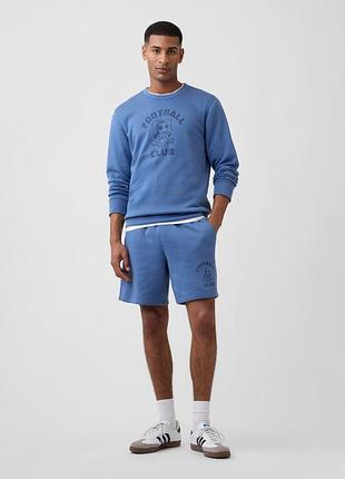 Спортивный комплект на флисе gap свитшот и шорты