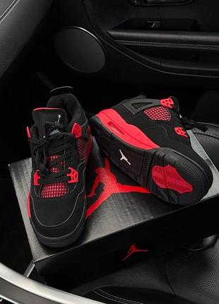 Nike air jordan 4 retro black/red premium