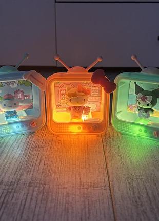 Настольный ночник sanrio tv channel series: коллекционная фигурка-светильник (cinnamoroll, hello kitty, kuromi) kuromi