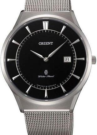 Мужские часы orient palmer fgw03004b0 сапфировое стекло стальной корпус водозащита 50 м чёрный циферблат