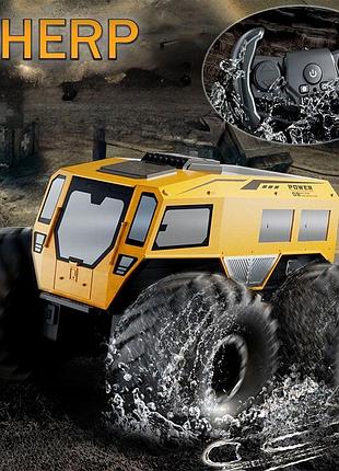 Машинка на пульті управління jjrc sherp q210 всюдихід амфібія 4х4 жовтий