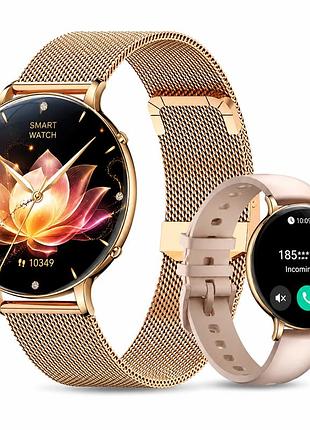 Смарт-годинник ультратонкий 5,93 мм, amoled 1,32", ліхтарик, 100+ спортивних режимів, bluetooth-дзвінки, ip68