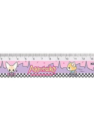 Лінійка пластикова 15 см, aggretsuko ar25-090 kite