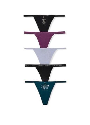 Набір із 5 трусиків victoria's secret стринги