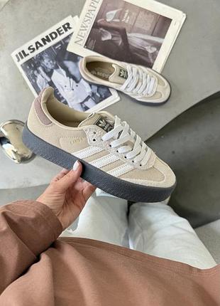 Adidas samba platform beige premium