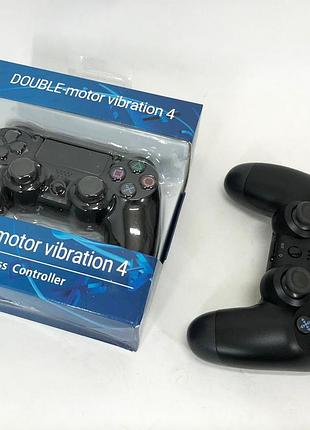 Джойстик doubleshock для ps 4, бездротовий ігровий геймпад ps4/pc акумуляторний джойстик. колір чорний zc-61