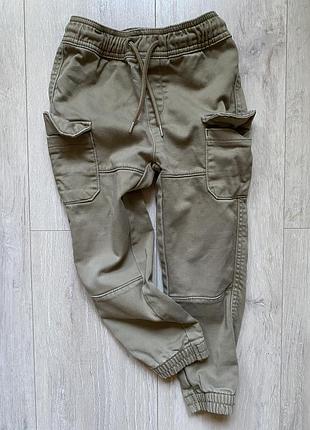 Джогери на хлопчика 3-4 роки, хакі, matalan