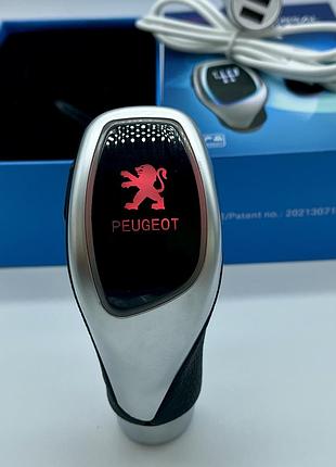 Ручка переключения передач peugeot с подсветкой rgb