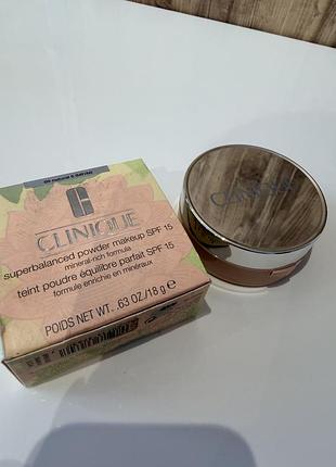 Clinique superbalanced powder makeup spf 15 пудра 18g. без коробки № 05, оригінал