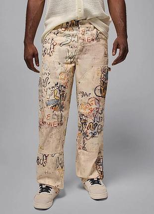 Джинсы мужские air jordan carpenter pant beige hv0085-203