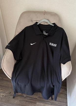 Поло футболка nike чоловіча чорна
