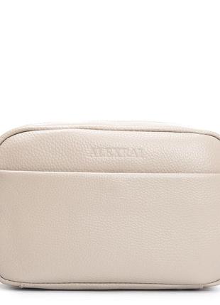 Podium сумка жіноча клатч шкіра alex rai 3801 l.beige