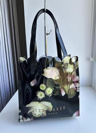 Фірмова лакована міні сумка-шопер ted baker kensington floral !   оригінал