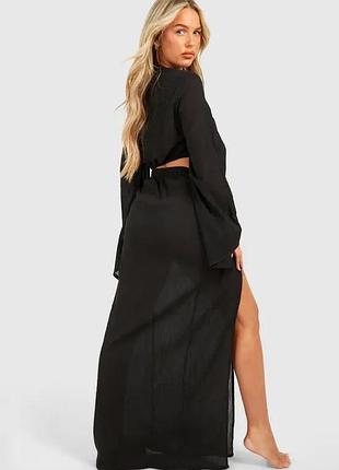 Спідниця максі шифонова з запахом boohoo р.s