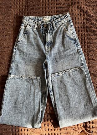 Baggy джинси з ефектом потертості