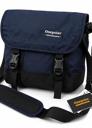 Сумка onepolar w5238 через плечо, 10 л, синяя, городская спортивная сумка, oxford 600d