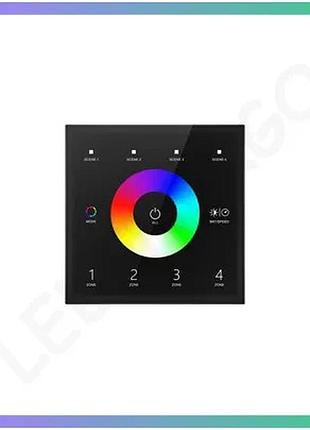 Пульт дистанционного управления deya t13 black 4 зоны rgb димер для освещения без проводов sku_t13(black)