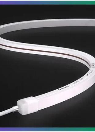 Гнучкий неон colors 24v 12w 165lm rgb 3000k 5м для підсвічування фасадів та інтер'єрів світлодіодна ст sku_aft1312-rgbww