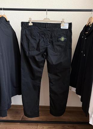 Чинос stone island black chinos patch pocket