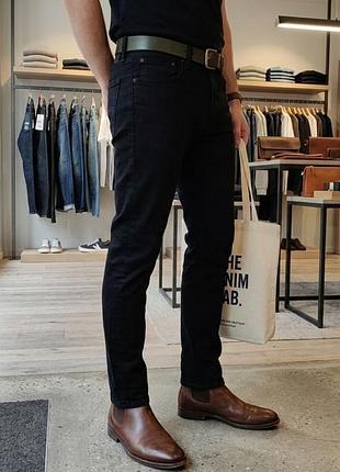 Джинси чоловічі levi’s чорні, розмір m (w32 l30), стрейч-котон