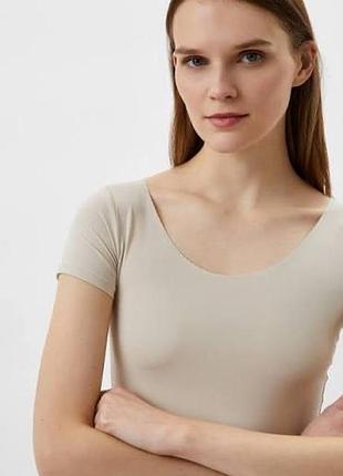 Футболка uniqlo airism scoop neck t-shirt женская