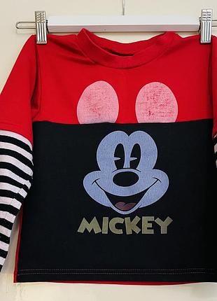 Лонгслів мінімаус міккі mickey на хлопчика