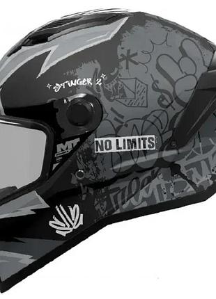 Шлем інтеграл mt stinger 2, мотошлем мт стінгер 2, шлем для мотоцикла, шолом мт іспанія, шолом/мотошолом/шлем для мото