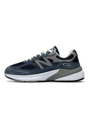 Мужские кроссовки new balance 990v6 dark navy white
