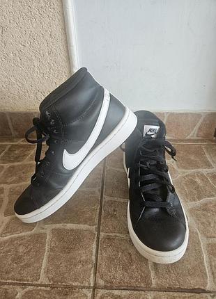 Высокие кожаные кеды nike court royale 2 mid