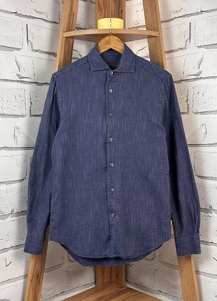 Рубашка corneliani id синя