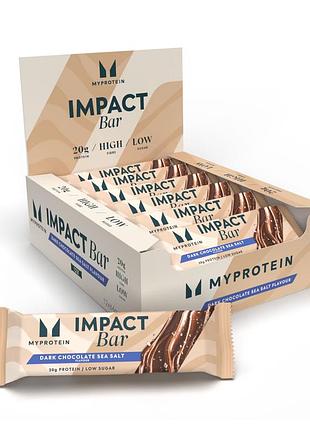 Impact bar - 12x64g dark chocolate sea salt (пошкоджена упаковка)