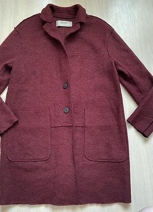 Тренч кардиган zara 52 шерсть