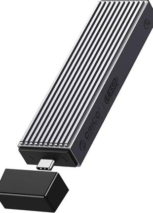 Зовнішній корпус orico m.2 nvme / sata ssd usb-c 3.2 gen2 (10gbps)   шукаєте швидкий та надійний спосіб перетворити ваш m.2 ssd у портативний накопичу