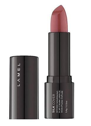 Помада для губ lamel тон 403, кремовая помада для губ, lamel silk cover silky cream lipstick