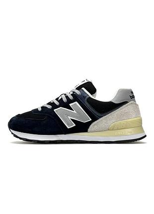 Чоловічі кросівки new balance 574 navy black grey