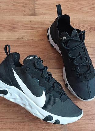 Кросівки nike react element 55 black p38 довжина устілки по факту  24см