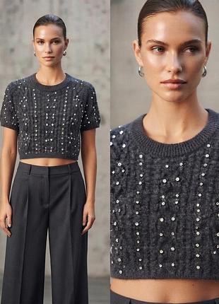 Zara топ футболка м
