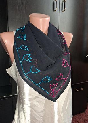 Шейный платок с 100%rayon (вискоза)бренда elvi (65×65см)
