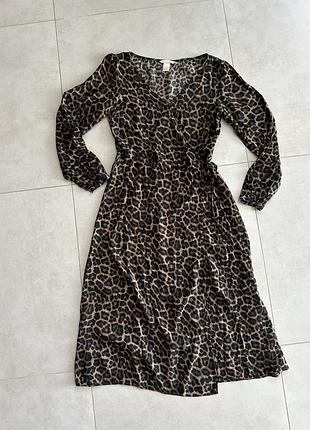 Сукня леопардова h&m