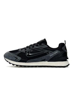 Кроссовки мужские nike waffle s dark grey black