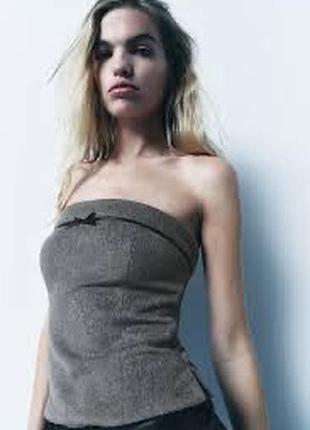 Топ з вовною zara