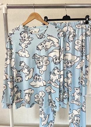 Велюрова піжама з поні primark