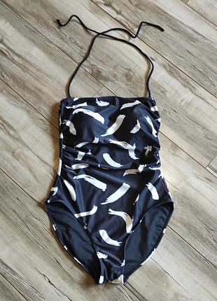 Стильний суцільний купальник primark розмір l / eur 40 (12) з драпуванням