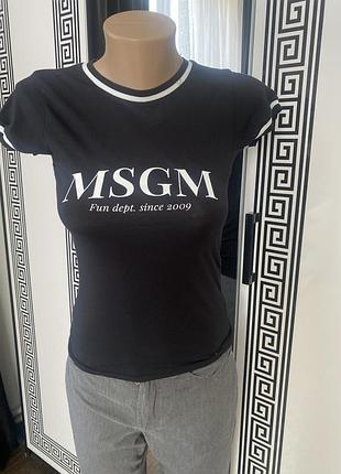 Бавовняна футболка бренду msgm